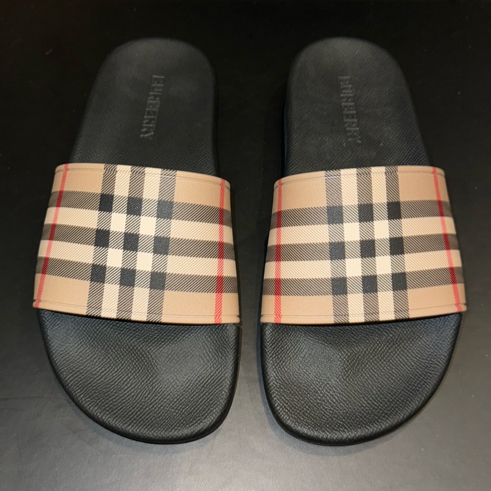 Burberry women’s slides size 37 , US 7
